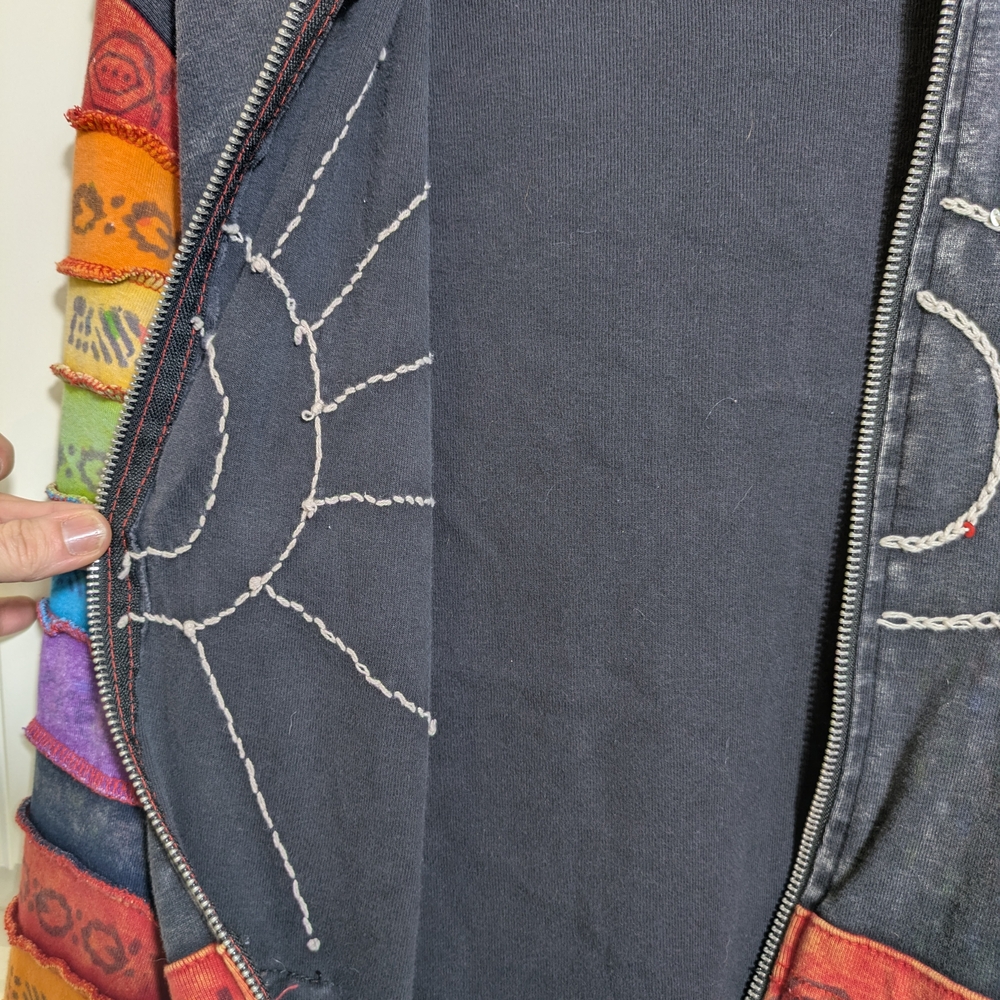 Rising International Multicolor Patchwork Full Zi… - image 8